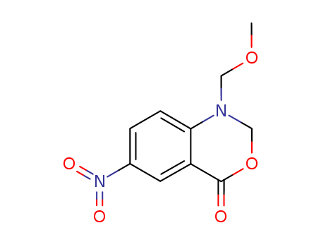 4H-3,1-Benzoxazin-4-one,1,2-dihydro-1-(methoxymethyl)-6-nitro- cas  26491-00-9
