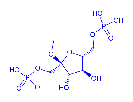 Molecular Structure of 29685-36-7 (methylfructofuranoside 1,6-biphosphate)