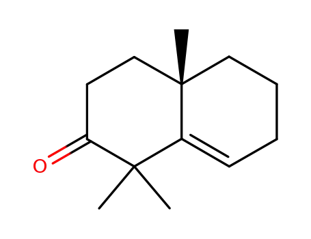 Molecular Structure of 58193-60-5 ((S)-1,1,4a-trimethyl-3,4,4a,5,6,7-hexahydronaphthalen-2(1H)-one)