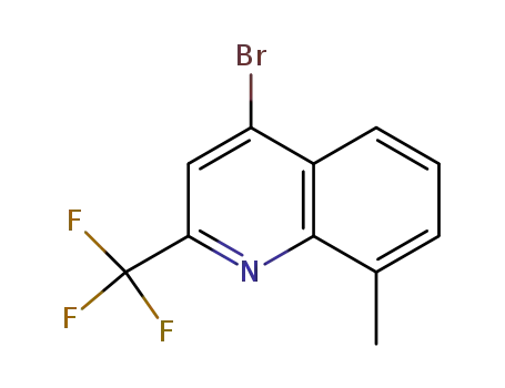 Molecular Structure of 260973-04-4 (4-Bromo-8-methyl-2-(trifluoromethyl)quinoline)