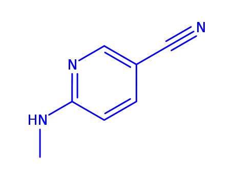 Molecular Structure of 261715-36-0 (3-Pyridinecarbonitrile,6-(methylamino)-(9CI))