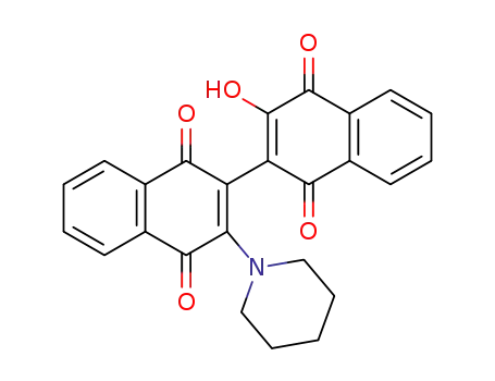 3-Hydroxy-3'-piperidino-2,2'-binaphthyl-1,4;1',4'-dichinon