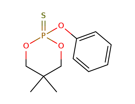 Molecular Structure of 31951-84-5 (5,5-dimethyl-2-phenoxy-1,3,2-dioxaphosphinane 2-sulfide)