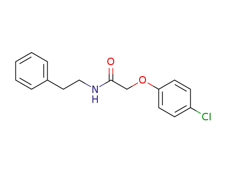 Molecular Structure of 26210-37-7 (2-(4-chlorophenoxy)-N-(2-phenylethyl)acetamide)