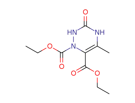 Molecular Structure of 26154-45-0 (diethyl 5-methyl-3-oxo-3,4-dihydro-1,2,4-triazine-1,6(2H)-dicarboxylate)