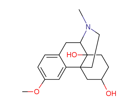 Molecular Structure of 3205-48-9 (3-Methoxy-17-methylmorphinan-6β,14-diol)