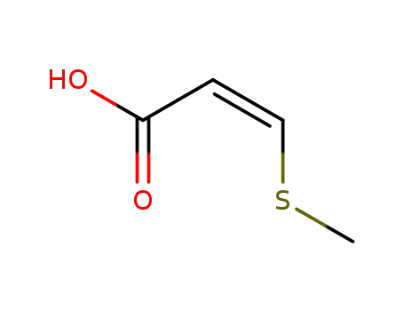 Molecular Structure of 26995-94-8 (3-(Methylthio)acrylic acid)