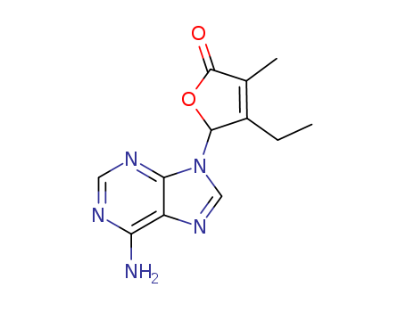 2(5H)-Furanone,5-(6-amino-9H-purin-9-yl)-4-ethyl-3-methyl- cas  26212-27-1
