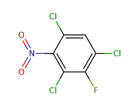 Molecular Structure of 4815-62-7 (2.4.6-Trichlor-1-fluor-3-nitro-benzol)