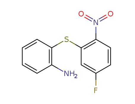 Molecular Structure of 321-11-9 (2-[(5-fluoro-2-nitrophenyl)sulfanyl]aniline)