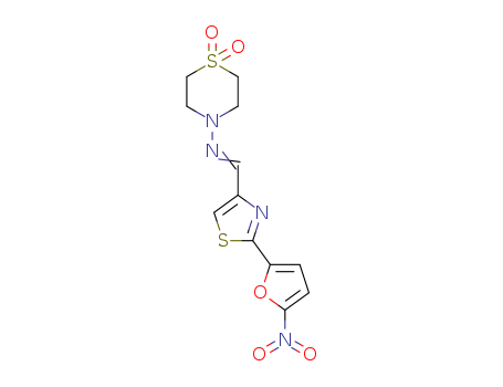 4-Thiomorpholinamine,N-[[2-(5-nitro-2-furanyl)-4-thiazolyl]methylene]-, 1,1-dioxide