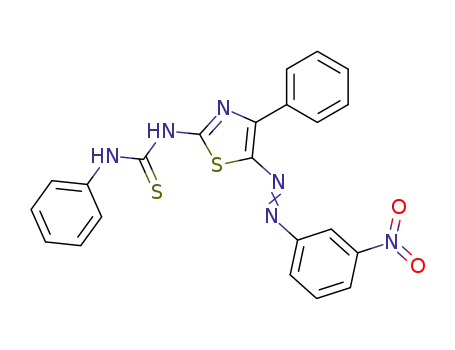 Molecular Structure of 26164-62-5 (1-{5-[(3-nitrophenyl)hydrazono]-4-phenyl-1,3-thiazol-2(5H)-ylidene}-3-phenylthiourea)