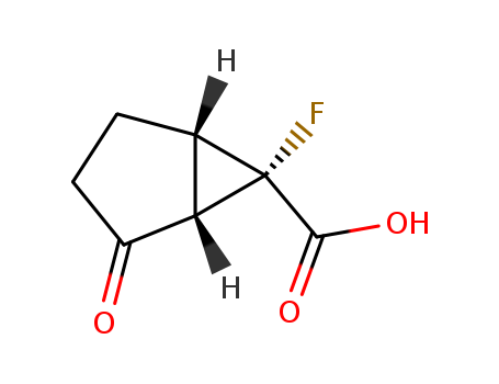 Bicyclo[3.1.0]hexane-6-carboxylic acid, 6-fluoro-2-oxo-, (1S,5S,6S)- (9CI)