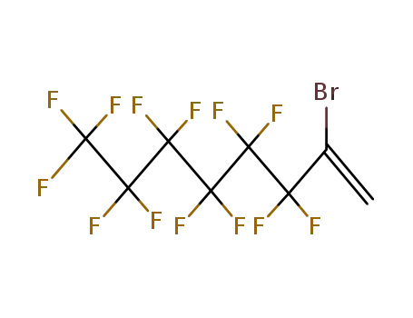 Molecular Structure of 51249-64-0 (1-BROMO-1-(PERFLUOROHEXYL)ETHYLENE)