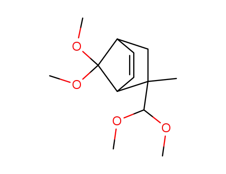 Molecular Structure of 31969-69-4 (5-(dimethoxymethyl)-7,7-dimethoxy-5-methylbicyclo[2.2.1]hept-2-ene)