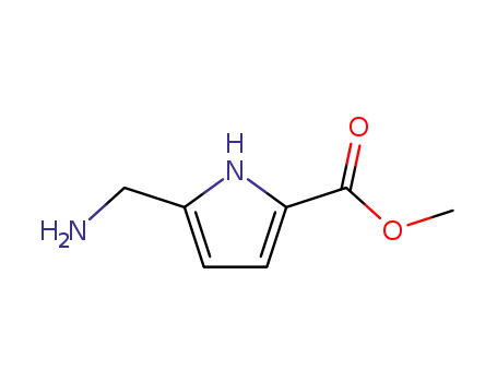 Molecular Structure of 263382-27-0 (1H-Pyrrole-2-carboxylicacid,5-(aminomethyl)-,methylester(9CI))