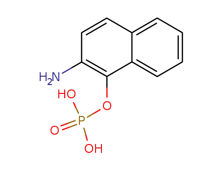 Molecular Structure of 3208-57-9 (2-Amino-1-naphthol dihydrogen phosphate (ester))