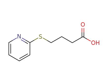 Molecular Structure of 32002-85-0 (Butyric acid, 4-(2-pyridylthio)- (8CI))