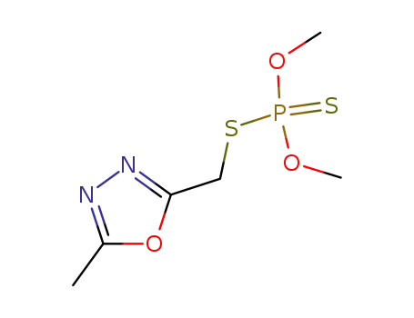 O,O-dimethyl S-[(5-methyl-1,3,4-oxadiazol-2-yl)methyl] phosphorodithioate