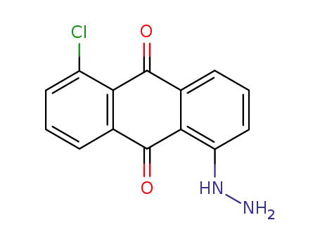Molecular Structure of 261962-07-6 (1-CHLORO-5-HYDRAZINO-9,10-ANTHRACENEDIONE)
