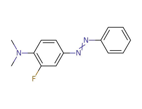 Molecular Structure of 321-25-5 (2-Fluoro-N,N-dimethyl-4-(phenylazo)aniline)