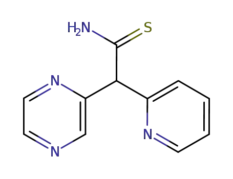 Molecular Structure of 32081-44-0 (Pyrazineacetamide, alpha-2-pyridylthio-)