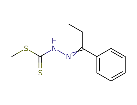 Molecular Structure of 26155-59-9 (methyl 2-(1-phenylpropylidene)hydrazinecarbodithioate)