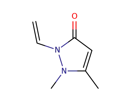 Molecular Structure of 212247-92-2 (1,5-dimethyl-2-vinylpyrazol-3-one)