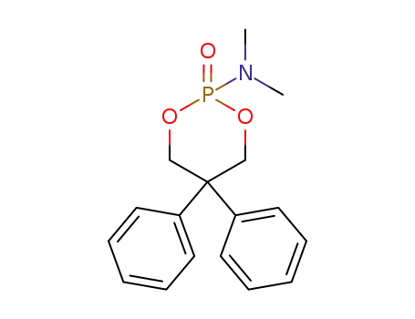 Molecular Structure of 31951-88-9 (N,N-Dimethyl-5,5-diphenyl-1,3,2-dioxaphosphorinan-2-amine2-oxide)