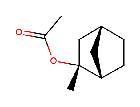 Molecular Structure of 770-92-3 (exo-2-methyl-endo-bicyclo<2.2.1>heptan-2-yl acetate)