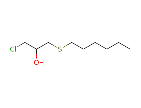 Molecular Structure of 26404-78-4 (1-chloro-3-(hexylsulfanyl)propan-2-ol)