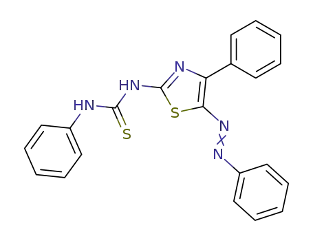 Molecular Structure of 26164-73-8 (1-phenyl-3-[4-phenyl-5-(phenylhydrazono)-1,3-thiazol-2(5H)-ylidene]thiourea)