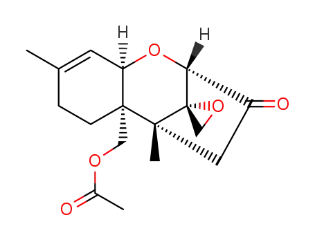 Molecular Structure of 2619-59-2 (3-oxo-12,13-epoxytrichothec-9-en-15-yl acetate)