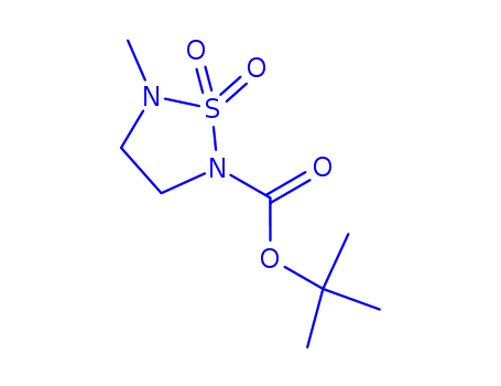 Molecular Structure of 263719-77-3 (1,2,5-Thiadiazolidine-2-carboxylic acid, 5-methyl-, 1,1-dimethylethyl ester, 1,1-dioxide)