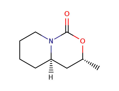 Molecular Structure of 137105-67-0 ((3RS,5RS)-3-methylhexahydro-3H-pyrido[1,2-c][1,3]oxazin-1-one)