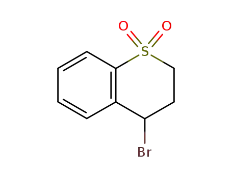 Molecular Structure of 2643-37-0 (4-bromo-3,4-dihydro-2H-thiochromene 1,1-dioxide)