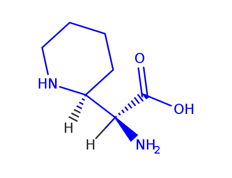 Molecular Structure of 260057-64-5 (2-Piperidineaceticacid,alpha-amino-,(alphaS,2R)-(9CI))