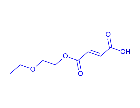 Molecular Structure of 26350-96-9 (2-ethoxyethyl hydrogen maleate)