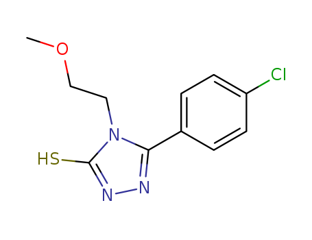 5-(4-CHLORO-PHENYL)-4-(2-METHOXY-ETHYL)-4H-[1,2,4]TRIAZOLE-3-THIOL