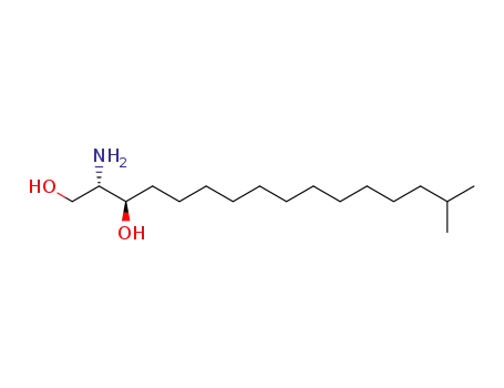 Molecular Structure of 26048-10-2 (15-Methylhexadeca Sphinganine)