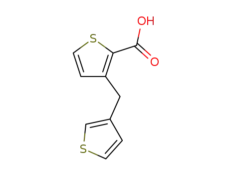 Molecular Structure of 31936-95-5 (3-(thiophen-3-ylmethyl)thiophene-2-carboxylic acid)