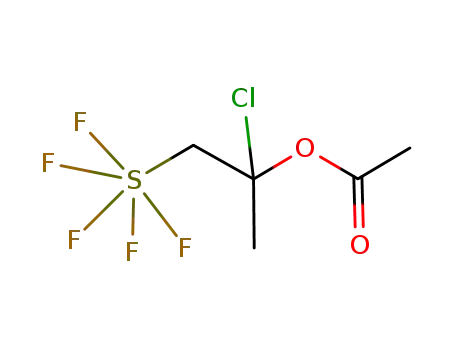 2-chloro-1-pentafluorosulfanylprop-2-yl acetate
