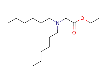 Molecular Structure of 2644-28-2 (ethyl N,N-dihexylglycinate)