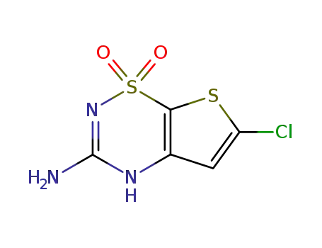 3-Amino-6-chloro-4H-thieno[3,2-e]-1,2,4-thiadiazine 1,1-dioxide
