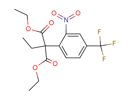 Molecular Structure of 26465-38-3 (diethyl 2-ethyl-2-[2-nitro-4-(trifluoromethyl)phenyl]malonate)