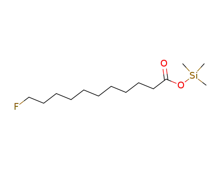 Molecular Structure of 26305-97-5 (11-Fluoroundecanoic acid trimethylsilyl ester)