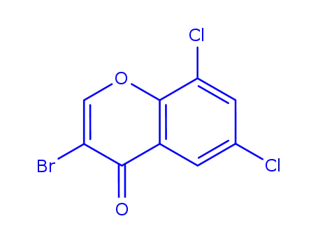 Molecular Structure of 263365-49-7 (3-BROMO-6,8-DICHLORO-4H-CHROMEN-4-ONE)