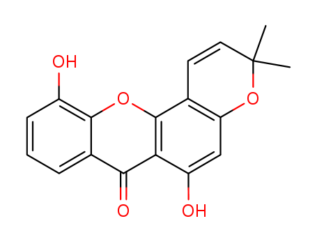 3H,7H-Pyrano[2,3-c]xanthen-7-one,6,11-dihydroxy-3,3-dimethyl-