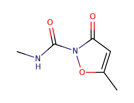 Molecular Structure of 27066-57-5 (2(3H)-Isoxazolecarboxamide,  N,5-dimethyl-3-oxo-)