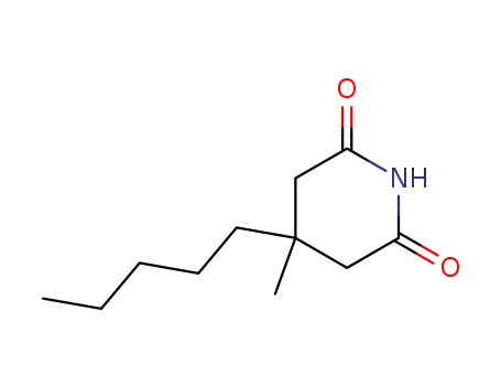Molecular Structure of 2686-78-4 (4-methyl-4-pentylpiperidine-2,6-dione)